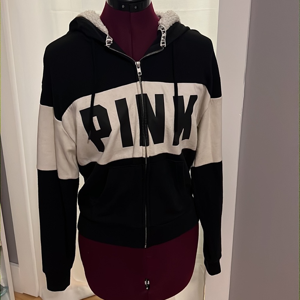 PINK Victoria’s Secret Zip-up Hoodie Girls XS